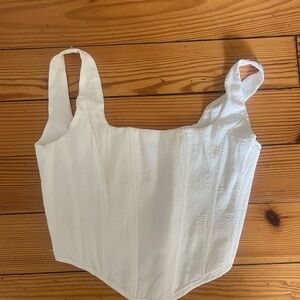 Gab Kate Women’s White Bustier Size Medium